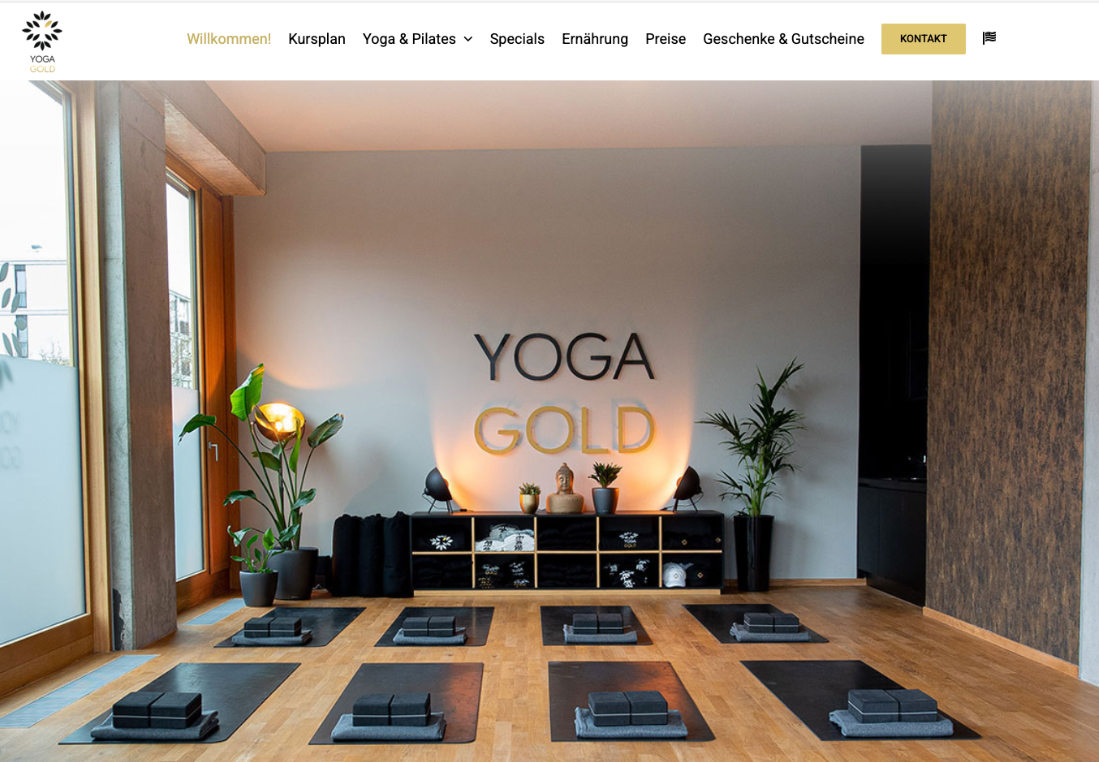 Screenshot der Website